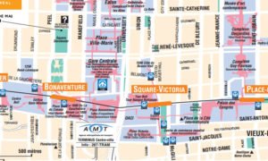 tourist map of montreal